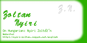 zoltan nyiri business card